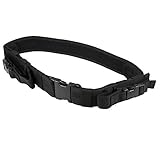 Shootmy 47-Inch Heavy Duty Tactical Belt Police Army Military Combat Belt with Dual Mag Pouch