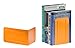 Acrimet Premium Metal Bookends (Heavy Duty) (Orange Color) (1 Pair)