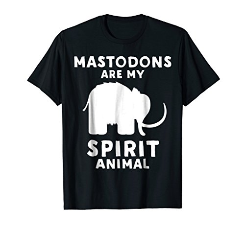 Mens Mastodons Are My Spirit Animal - Funny Mastodon T-Shirt 3XL Black