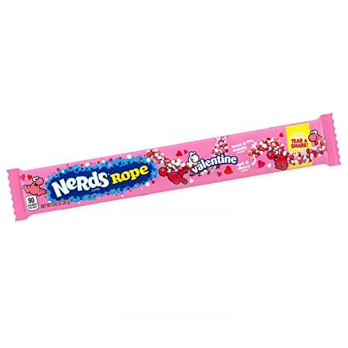 NERDS Rope Valentine Candy Sweet and Sour Candy Individually Wrapped