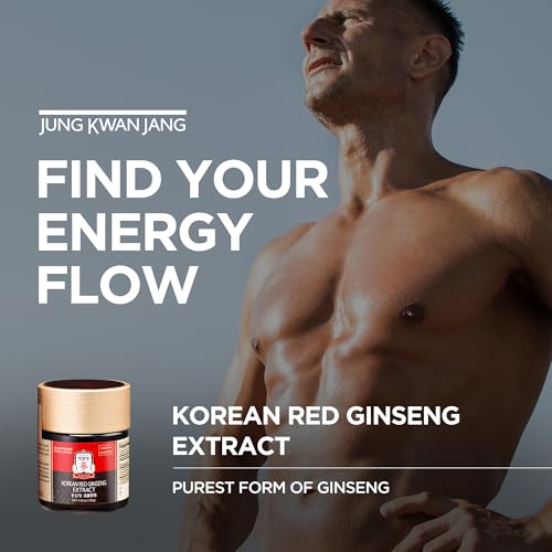 JUNG KWAN JANG Korean Red Panax Ginseng Extract Extra Strength, Energy Boost, Performance, Boost Immune System, Stamina, Blood Circulation and Mental Health Support, Memory, Productivity - 240g