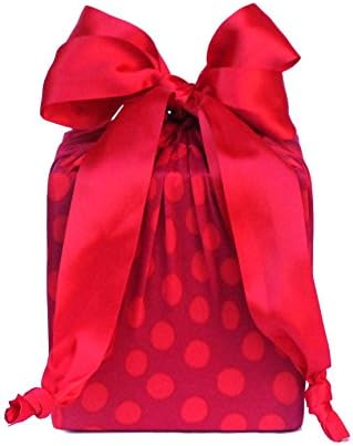 Lilywrap Reusable Christmas Gift Wrap - Red Plaid