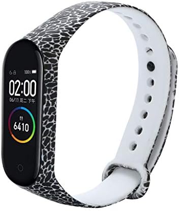 KFSO for Xiaomi Mi Band 4, Replacement Band Silica Gel Colorful Floral Print Wristband Strap Bracelet for Xiaomi Mi Band 4