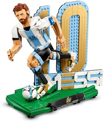 Editions Lionel Messi – Leggenda del Calcio Giocattolo - Kit Modellismo con Action Figure 3D da Esposizione - Decorazione Cameretta - Regalo per Bambini e Bambine da 12 Anni e Fan Adulti - 43015