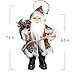 Costyleen Christmas Santa Claus Figure Decoration Ornament Gift Small Doll Toy Table Home Decor Festival Pendant Large Xmas Tree Hanging 4pc - 7.6in