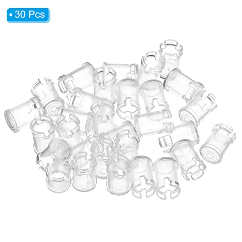 30x 5mm LED Holder Clips – Clear, Red, Green, For Panel Mounting & DIY Projects