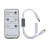 LEDMO Mini Remote Controller for Single Color LED Strip lights, Wireless IR Dimmer for 12V DC LED Strips