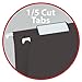 Smead Standard Hanging File Folders, 25 Count, Black, 1/5-Cut Adjustable Tabs, Letter Size (64062)