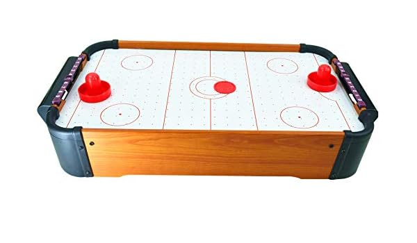 Amazon Com C H Solutions Wooden Mini Table Top Air Hockey Game
