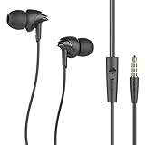 UiiSii C200 In-Ear Noise Cancelling Sports Headphone with Mic for Smartphones - Black