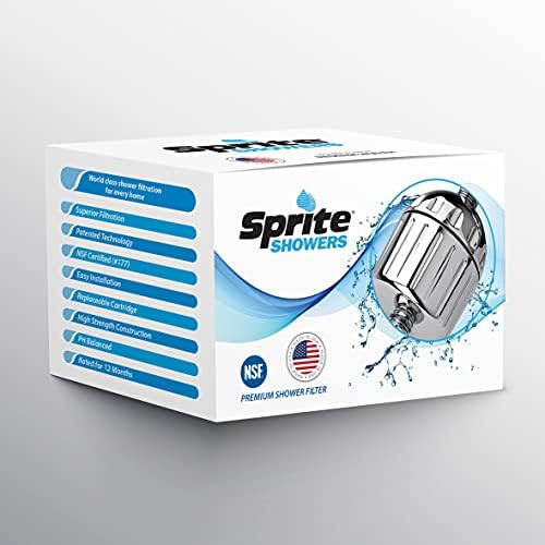 Shower filter Sprite high strength plastic with a chroma finish price