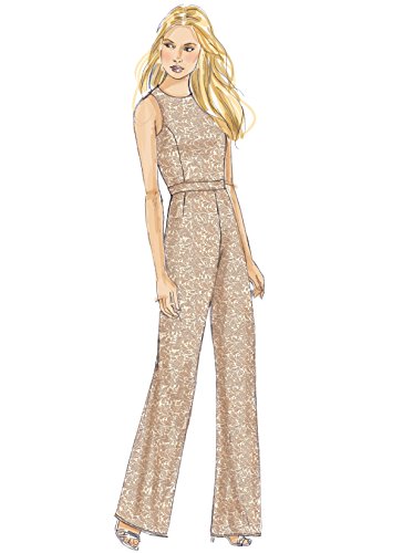 McCall's Patterns M7540E50 Misses' Princess Seam Top/Trumpet Dress and Skirt/and Tulip-Back Jumpsuit - Thumbnail 2