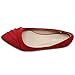 Ollio Women's Shoe Ballet Dress Faux Suede Pleated Pointed Toe Flat