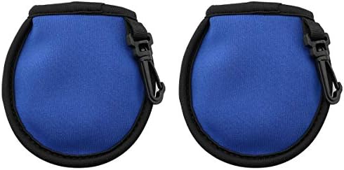 ZRM&E 2pcs Golf Ball Pouch Portable Golf Bag Mini Holder with Clip Hook Outdoor Sports Golfer’s Gift 3.94 x 3.94 x 0.39 inch