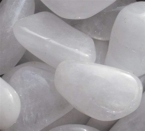 Snowy White Quartz Tumblestones - Large
