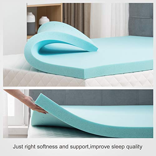 mecor 2 Inch 2in Queen Size Gel Infused Memory Foam Mattress Topper