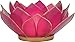 Luna Bazaar 3-Layer Capiz Lotus Candle Holder (2.25-Inch, Nani Design, Fuchsia Pink, Gold-Edged) - for Use with Tea Lights - for Home Decor, Parties, and Wedding Decorations