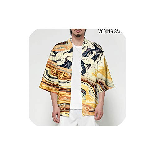 Japanese Kimono Yukata Kimono Jacquet Mens Kimono Shit C,010,L