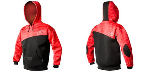 NP Surf 2mm Neo Hoodie, Red/Black, Small - Thumbnail 2