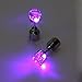 VANKER 1 Pair Purple- Creative Unisex Led Light Blinking Ear Studs Earrings Earings Ear D¨¦cor