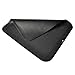 Silicone Dish Drying Mat - 18 x 16 Inch Large Nonslip Pad with High Ridges for Better Aeration, Suitable for Kitchen Counter Sink Refrigerator Liners, Heat Resistant & Dish Wash Safe, BPA Free (Black)