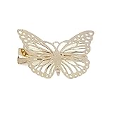 Sannysis Bling Golden Butterfly Hair Clip Headband Hair Accessories Headpiece