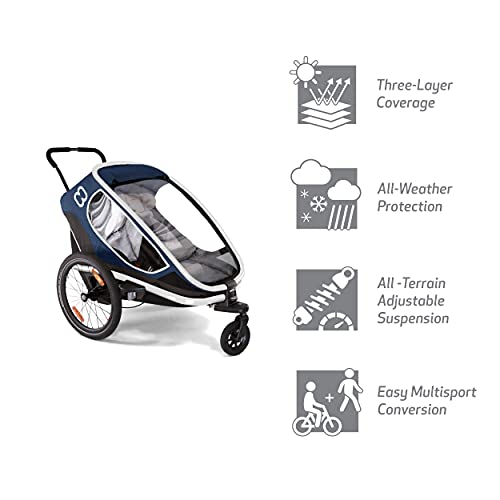 Hamax Outback One Seat Reclining MultiSport Child Bike Trailer