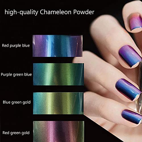 Chameleon mica Powder，RUTAO 4 Colors Shift Mica Powder for Epoxy Resin