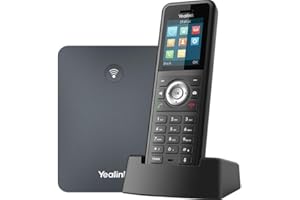 Yealink W79P VoIP SIP DECT kit Including 1 x W70B SIP DECT Base Station (AC + PoE) and 1 x W59R SIP DECT handset.
