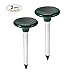 Wenshu 2 pack Solar Powered Pest Repeller Get Rid Of Mice Mole Mouse Snake for Outdoor Lawn Garden Yards