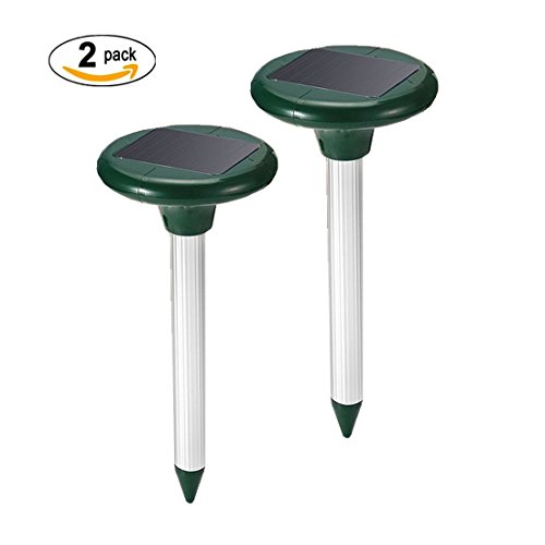Wenshu 2 pack Solar Powered Pest Repeller Get Rid Of Mice Mole Mouse Snake for Outdoor Lawn Garden Yards Wenshu 2 pack Solar Powered Pest Repeller Get Rid Of Mice Mole Mouse Snake for Outdoor Lawn Garden Yards