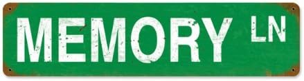 Memory Lane Car Racing Vintage Metal Sign 20X5 Automotive Steel Not Tin