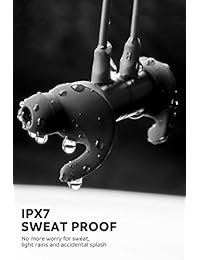 SoundPEATS - Auriculares Bluetooth inalámbricos 4.1 magnéticos, intraurales IPX6 resistentes al sudor con micrófono (sonido superior con controladores actualizados, APTX, 8 horas de tiempo de trabajo, diseño de ajuste seguro)