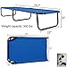 United Family Shop Outdoor Folding Camping Cot – Portable Folding Camping Bed – Sleeping Hammock – 600D – Military Army Medical Hiking – Blue – Gift Yoga E-Bookthumb 2