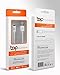 TopG Apple MFI Certified - Lifetime Warranty - High-Speed Lightning to USB Cable 6.6ft / 2m for iPhone 6, iPhone 5s / 5c / 5, iPad Air / mini / mini2, iPad 4th generation, iPod 5th generation, and iPod nano 8th generation Charging and Syncing - Premium MFI Quality (White)
