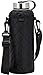 MIRA Water Bottle Carrier for 40 oz Wide Mouth Vacuum Insulated Stainless Steel Bottles | Fits, Hydro Flask, Camelbak, Takeya and Other Wide Mouth Bottles | Black Smooth Twill