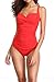 Romenza Women Swimsuit 1 Piece Tummy Control Slimming Ruched Swimwear Bikini Beachwear