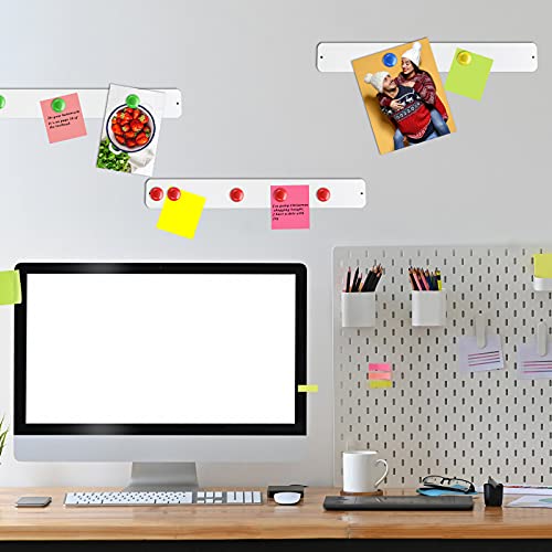 6 Pieces Whiteboard Strip Stainless Iron Board Strips Bulletin