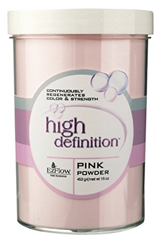 EZ Flow High Definition Powder False Nails, Pink, 16 Ounce