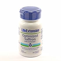 Life Extension Optimized Saffron w/ Satiereal,  60 veggie capsules