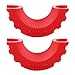 LIBERRWAY Shackle Isolator Compatible with Jeep D Ring Shackle Isolator Shackle Cover for 3/4 Inch Shackle 2 Pack Red