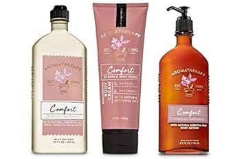 Bath & Body Works Aromatherapy COMFORT VANILLA + PATCHOULI Combo Set