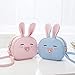 Pinky Family Super Cute Girls Purse Bunny Ear Shoulder Bag Messenger Bag and Backpack (pattern 2 pink)