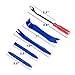 DEDC Auto Trim Removal Tool Kit Steel Fastener Remover Set Car Audio Radio Dash Dashboard Door Panel Trim Remover Repair Installer Open Pry Tool (Set of 5)