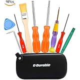 E.Durable Gamebit Set, 3.8mm and 4.5mm Security Screwdriver Game Bit Set for Nintendo Switch 3DS N64 Console Wii U Sega Master Genesis 32x, Game Cube Console,etc - Lifetime Warranty