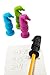 Chewable Pencil Topper - Fun Sensory Motor Aid - Perfect For Autism or ADHD - 4 Pack
