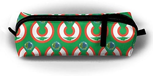 Lebanon Flag Eat The Earth Pencil Bag Holder Pen Case Coin Purse Pouch Stationery Pouch Bag With Zipper For Girls Kids