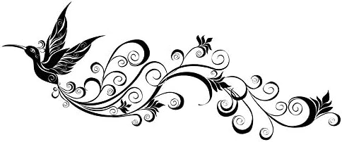 Winhappyhome Flying Bird Silhouettes Wall Art Stickers for Living Room Nursery Kids Room Background Removable Decor Decals