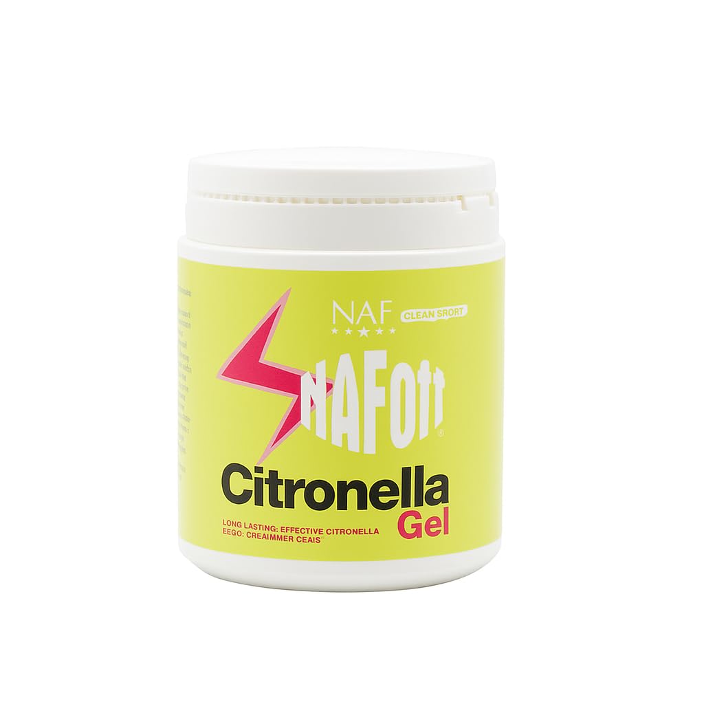 NAF Off Citronella Gel 750g – Natural Summer Protection for Horses – Easy-to-Apply Insect Repellent – Citronella-Based Gel for Flies, Midges & Biting Insects