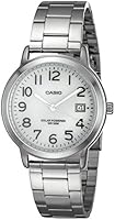 Casio MTP-S100D-7BVCF Reloj An&aacute;logo con Fechador para Hombre, color plata/blanco